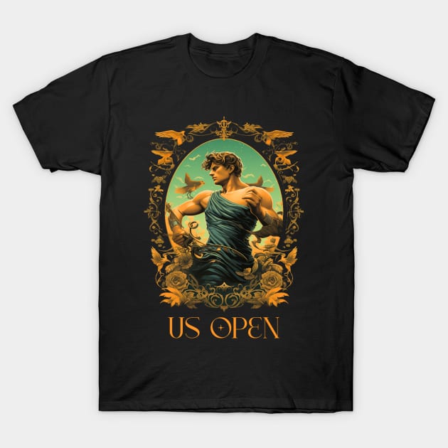 US Open Greek style T-Shirt by Pawsitivity Park